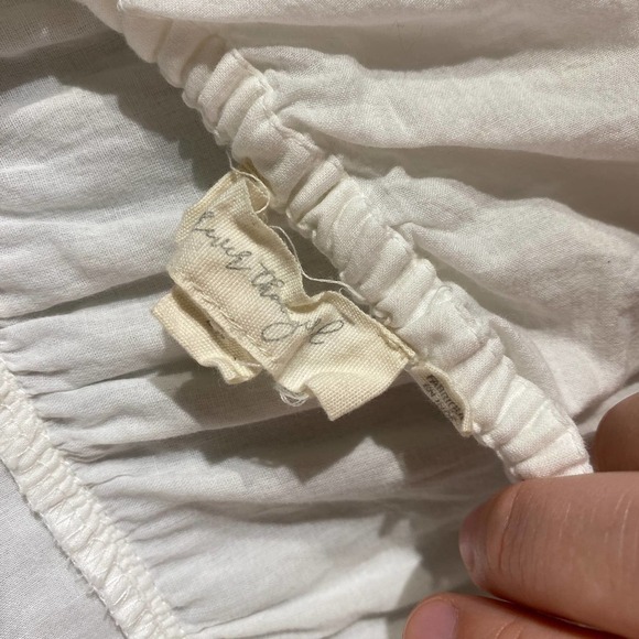 Anthro Audrina Forever That Girl White Eyelet Swing Dress Size Petite Large PL - Picture 14 of 16